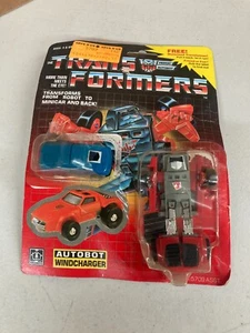 Transformers G1 Windcharger with minispy on open card hasbro 1985 H - Picture 1 of 8