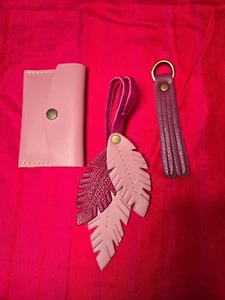 Bundle of Portland Leather Goods Small Goods - Mixed Pink Leather - Picture 1 of 1