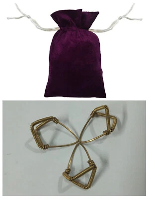 Nuevo 3 Piezas Especial Latón Mizrab/Mijrab con Velet Cove Sitar Instrumento Musical Foto 1 de 4