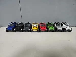 KT5412 Lot Of 8 5" Kinsmart 1:34 Die Cast 2018 Jeep Wrangler Rubicon - Picture 1 of 7