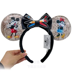 Disney Parks Loungefly Mickey Minnie Ears 100th Anniversary Sketchbook Headband - Picture 1 of 7