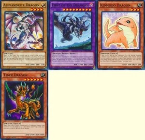 4 Dragon First* of Dragons + Alexandrite + Kimodo + Tiger Dragon Set LDK2 Yugioh - Picture 1 of 1