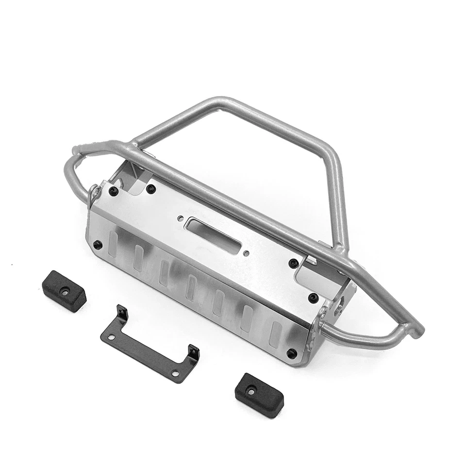 CChand Sliver Metal Front Bumper for 1:8 Capo Racing Radio Control Clawler JKMAX - Image 1 of 4