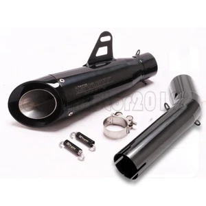 Motorcycle Exhaust Link Pipe Muffler For Suzuki GSXR 600 750 2006 2007 Black - Bild 1 von 6