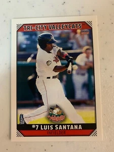 Luis Santana 2019 Tri City Valley Cats Team Card - Picture 1 of 1