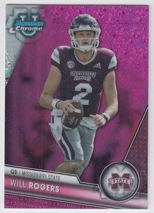 2023 BOWMAN CHROME U WILL ROGERS 1ST /150 FUCHSIA MINI-DIAMOND MISSISSIPPI STATE