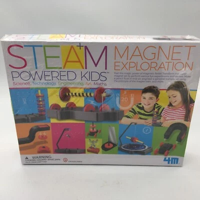 4M Toysmith, STEA+M Powered Kids Super Magnet Exploration, Experiments & Games - Image 1 of 4