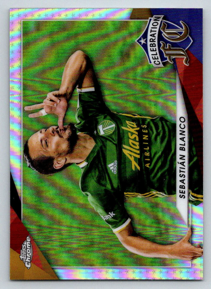 2021 Topps Chrome MLS Celebration FC #CFC14 Sebastian Blanco (ref Y01009) - Image 1 of 2