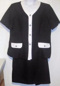 Natural Resources plus 20 black suit blazer & pencil skirt set j222 - Picture 1 of 5