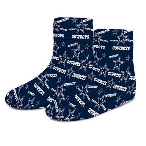 Dallas Cowboys Toddler For Bare Feet All Over Wordmark Logo Socks Cover