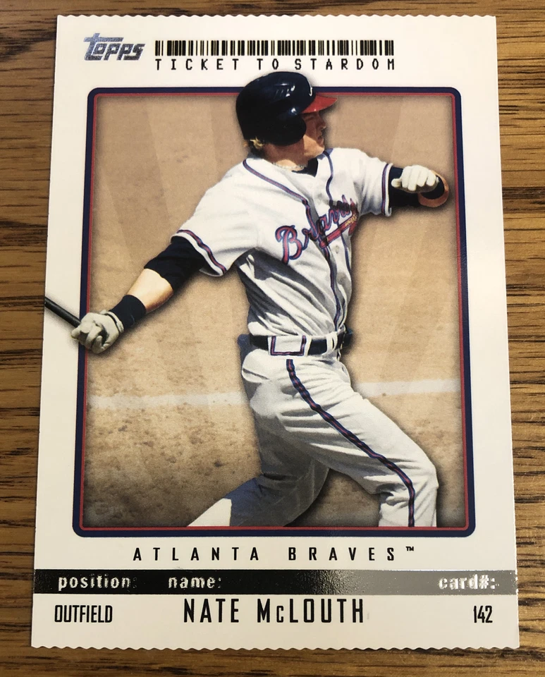 Nate McLouth 2009 Topps Ticket To Stardom Perforated SP Braves #142   *1747* - Image 1 of 1