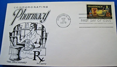 UNITED STATES 1972 -  SCOTT #1473   -  FDC  -  PHARMACY - Image 1 of 2