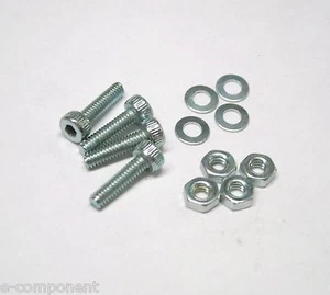 Kit Viti testa cilindrica a brugola M2x8mm con Dado e Rondella  (4 pezzi) - Picture 1 of 1