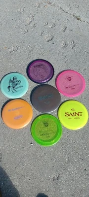 Disc Golf Lot Used Golf Discs Discmania MVP Infinite Latitude 64 Innova - Image 1 of 4