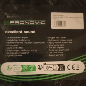 2 St Profi 10mXLR Mikrofonkabel mit hochwertigem Stecker und Schirmung schwarz - Bild 1 von 2