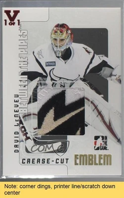 2007-08 ITG Between the Pipes Gold Vault Ruby 1/1 David LeNeveu #CCE-07 READ 1j8 - Image 1 of 3