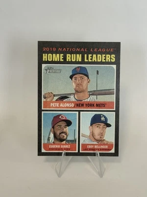 Alonso, Suarez, Belinger-Home Run Leaders-2020 Topps Heritage National  #66  - Image 1 of 2