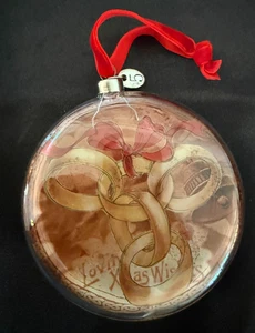 TÖPFERSCHEUNE 12 Days of Christmas FÜNF GOLDENE RINGE Ornament Vintage Style - Bild 1 von 2