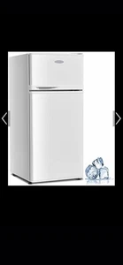 Magic Chef HMDR450SE 127L Double Door Mini Refrigerator - White - Picture 1 of 3