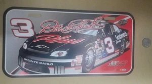 Vintage Dale Earnhardt #3 Monte Carlo Nascar Plastic Booster License Plate - Picture 1 of 4
