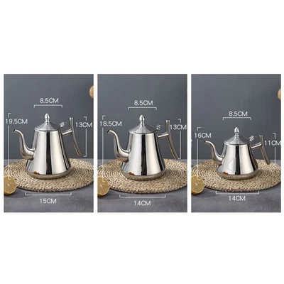Comfortable Handle Securely Welded Stainless Steel Teapot for Tea Lovers - Image 1 of 4