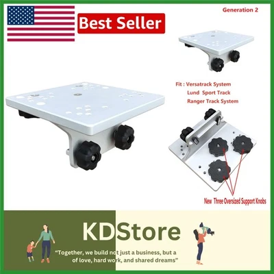 Suporte de downrigger universal de alumínio para sistemas de trilhos de barco de 90° - Imagem 1 de 4