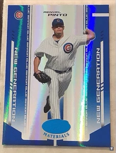 2004 Leaf Certified Materials Blue Mirror #252 Renyel Pinto 11/50! RC! Cubs! - Picture 1 of 2