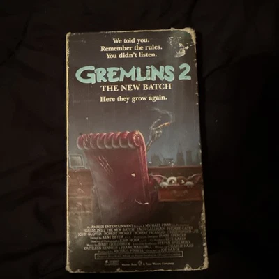 Gremlins 2 The New Batch Here They Grow Again (VHS Tape Movie 1990) PG-13 - Image 1 of 4