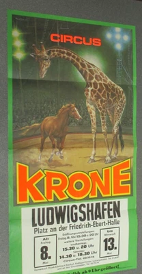 Circus Krone Plakat, "Pony/Giraffe" Ludwigshafen" - Bild 1 von 2