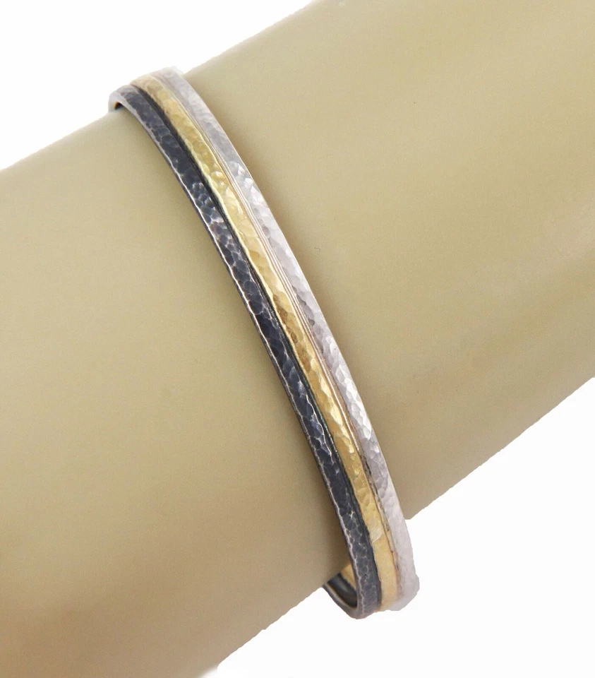 Pulseira de prata esterlina e sobreposição de ouro 24k Gurhan Skittle - Imagem 1 de 4