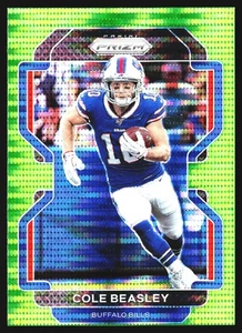 Cole Beasley 2021 Panini Prizm Green Pulsar Prizm Buffalo Bills #115 - Picture 1 of 2