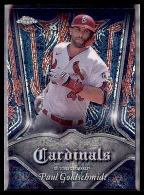 2022 Topps Chrome Pinstriped Paul Goldschmidt Cardinals P-12 - Image 1 of 2
