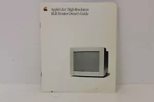 APPLECOLOR HIGH-RESOLUTION RGB MONITOR OWNER'S GUIDE 030-3085-C MANUAL - Picture 1 of 6