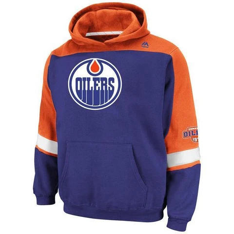 NWT Youth Edmonton Oilers NHL Majestic Lil’ Ice Classic Fleece Hoodie Cover