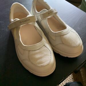 Pre-Owned DR. COMFORT Women Susie Leather Walking Shoes Hook/Loop SZ 7 XW