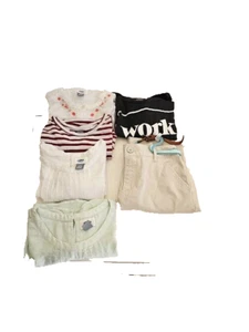 Old Navy Girls Clothing 5 Long sleeve Shirts and a pair of pants  Size 10-12 - Picture 1 of 8