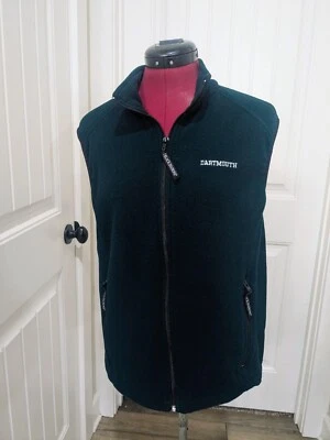 Vintage Dartmouth College Black diamond Vest sz SMALL dark Green Fleece Full-zip - Image 1 of 4