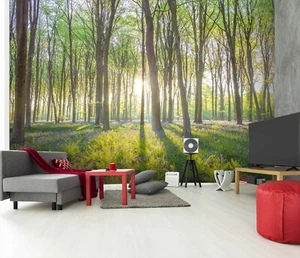 3D Green Bluebells O21 Wallpaper Wall Mural Self-adhesive Assaf Frank Zoe - Picture 1 of 11