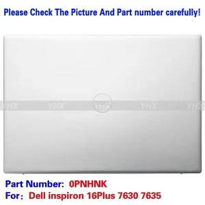 Nuevo Para Dell Inspiron 16Plus 7630 7635 Lcd Cubierta Trasera Estuche Superior 0PNHNK Plateado - Imagen 1 de 4