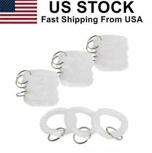 TFoRibbon Stretchable Plastic Wrist Coil Wrist Band Key Ring Chain Holder 50pcs - Picture 1 of 7