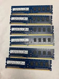 SK Hynix 24GB (6x4GB) 1Rx8 PC3L-12800U RAM desktop memory HMT451U6BFR8A-PB - Picture 1 of 4