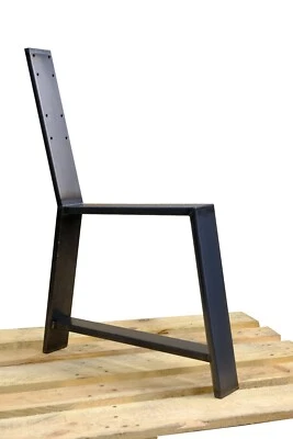 1 Stück Bankgestell mit Lehne Rohstahl Sitzbank Kufengestell Tischkufen - Bild 1 von 4