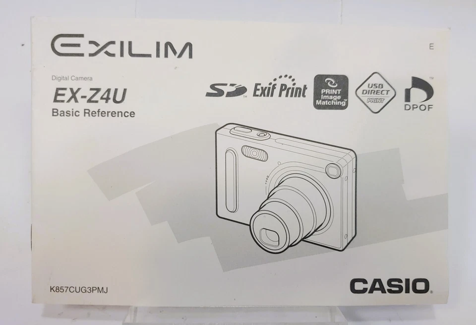 Casio Exilim EX-Z4U Manual de referencia básico Foto 1 de 2