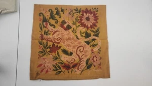 JIM THOMPSON CUSHION COVER 100%THAI SILK GOLD PANTHER PILLOW COVER 16 x 16 - Picture 1 of 2