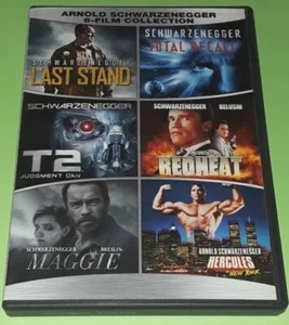 ARNOLD SCHWARZENEGGER DVD 6-film Collection Terminator 2 Total Recall Redheat - Picture 1 of 1