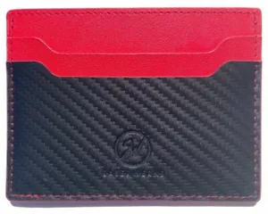 Motorsport Wallet - slim carbon fiber leather card case with RFID protection - Picture 1 of 23
