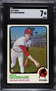 1973 Topps #174 Rich Goose Gossage RC/Rookie Card White Sox HOF SGC 7 NM - Picture 1 of 2