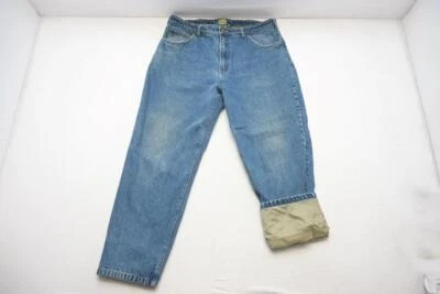Cabelas Dry Plus Lined Denim Blue Jeans Straight Rugged Mens Size 40 x 32 - Image 1 of 4