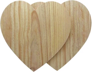 Natural Heart Wood Slices for Crafts (11.8 Inches), Unfinished Wood Heart Cutout - Picture 1 of 8