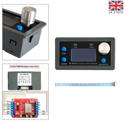 LCD Display Stepper Motor Controller Reverse Angle Pulse Speed Control Board New - Image 1 of 4